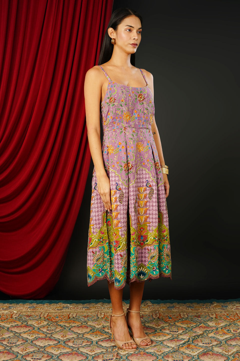 Brocade Lavender Dress