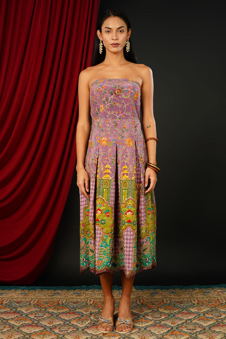 Brocade Lilac Dress