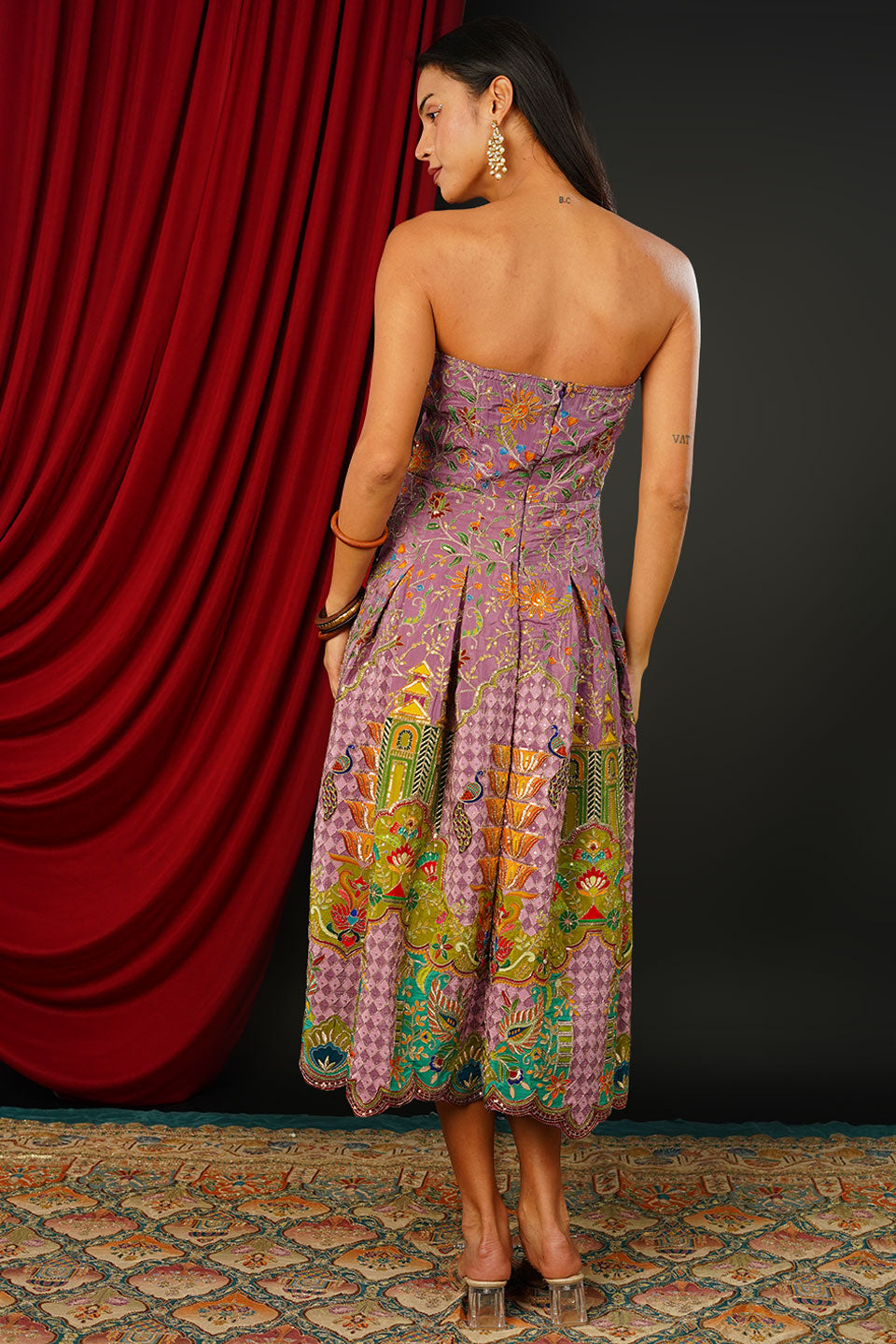 Brocade Lilac Dress