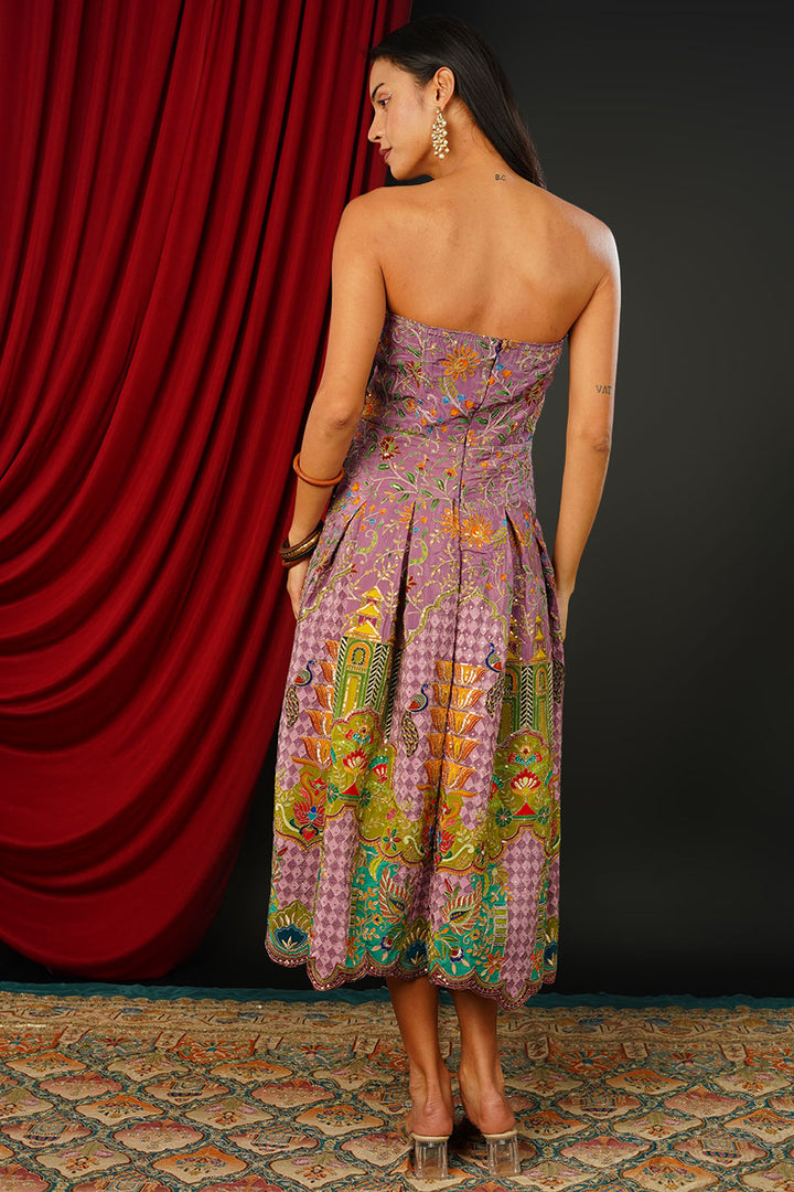 Brocade Lilac Dress