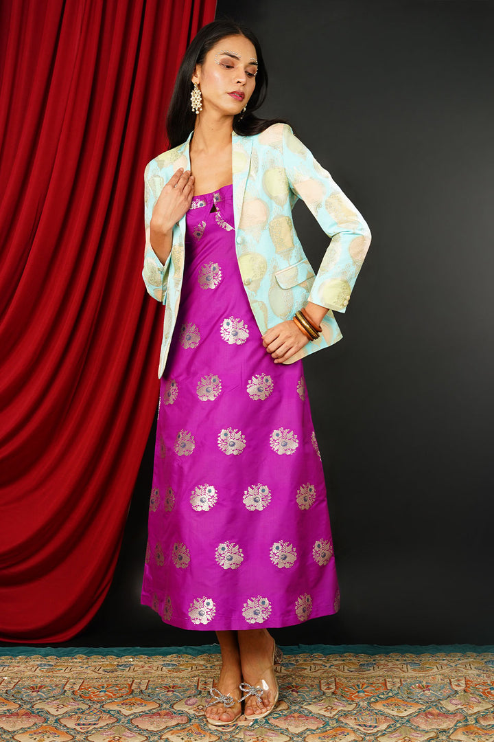 Brocade Mint Blazer